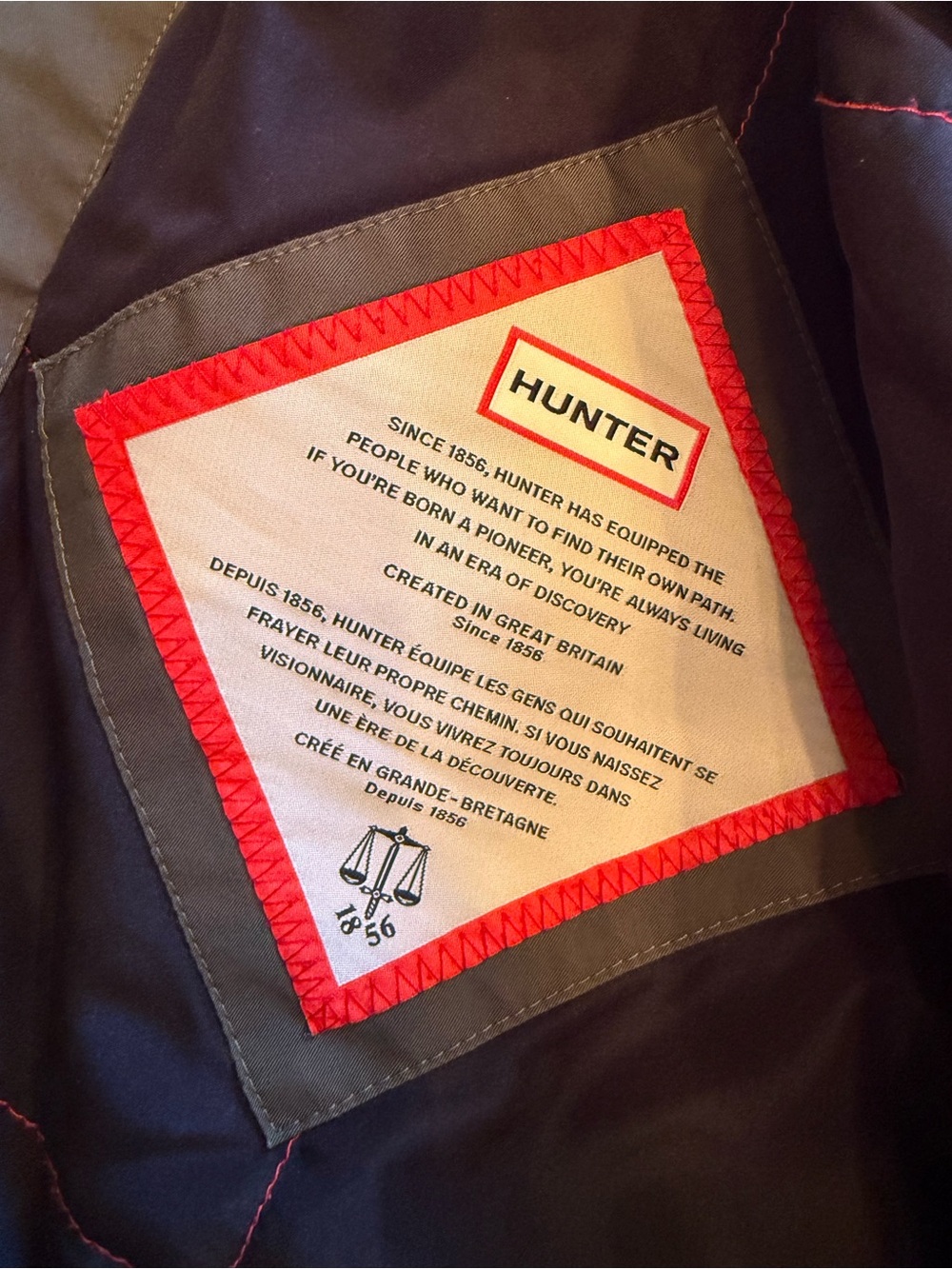 Hunter Olive Green Hooded Coat - Picture 3 of 10